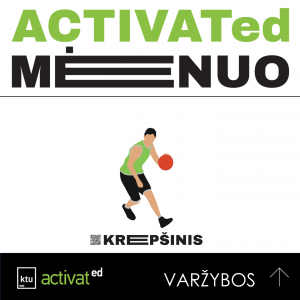 Poster for the event "Activated month" with icon of men playing basketball
