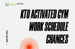 KTU ACTIVATed GYM work schedule changes